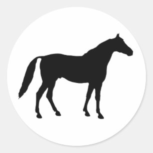 Silhouette Runder Aufkleber