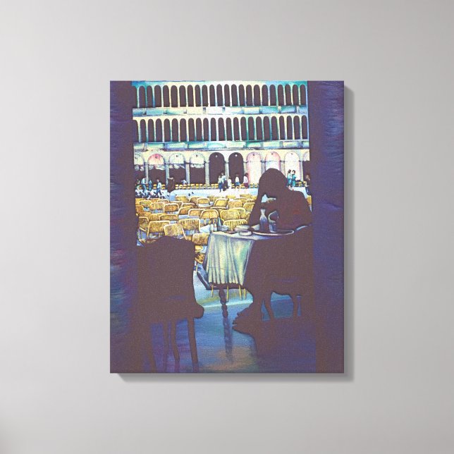 Silhouette San Marco, Venedig Leinwanddruck (Vorderseite)