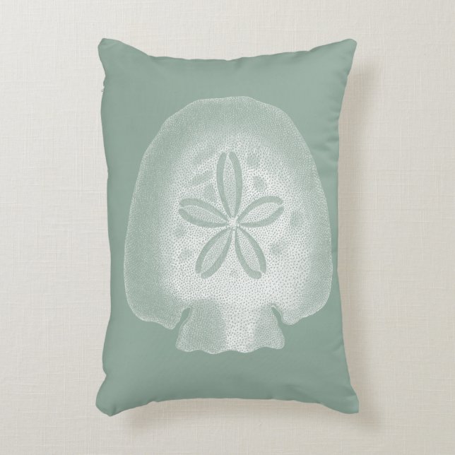Silhouette Sand Dollar Zierkissen (Vorderseite(Vertikal))
