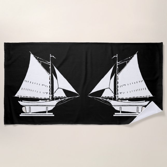 Silhouette Strandtuch (Vorderseite)