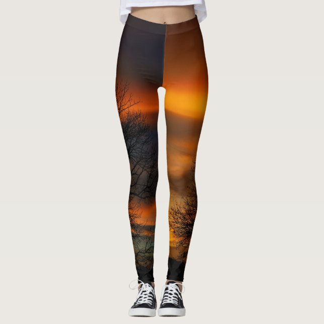 Silhouette Sunset Leggings (Vorderseite)