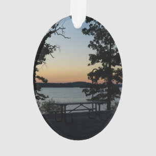 Silhouette Sunset Ornament