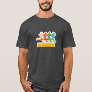 Silhouette T-Shirt Colorée Runner