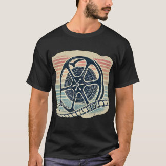 Silhouette-T - Shirt für klassische Filmrollen - E