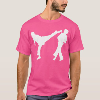 Silhouette Taekwondo Kämpfer Karat T-Shirt