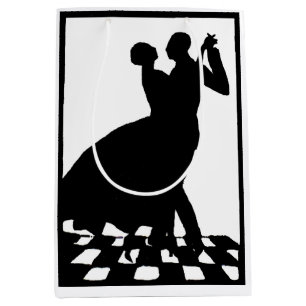 Silhouette Tanzcing in the dark Mittlere Geschenktüte