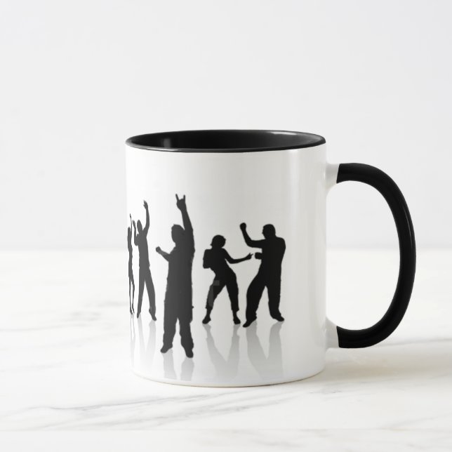 Silhouette tanzt tasse (Rechts)