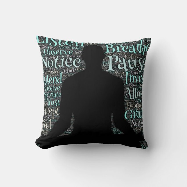 Silhouette-Throw-Kissen Kissen (Vorderseite)