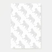 Silhouette Tiger Schwarz/Weiß