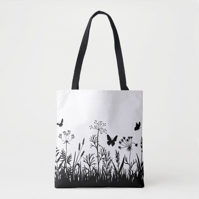 Silhouette Totbeutel Tasche (Vorderseite)