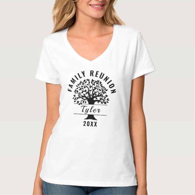 Silhouette Tree Family Wiedersehen Gift Souvenir T T-Shirt (Vorderseite)
