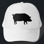 Silhouette Truckerkappe<br><div class="desc">Pig Silhouette Bauern Hut</div>