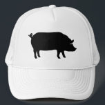 Silhouette Truckerkappe<br><div class="desc">Pig Silhouette Bauern Hut</div>