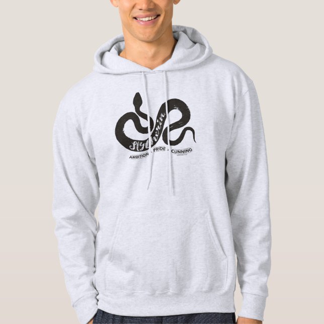 Silhouette-Typografie Harry Potter | SLYTHERIN™ Hoodie (Vorderseite)