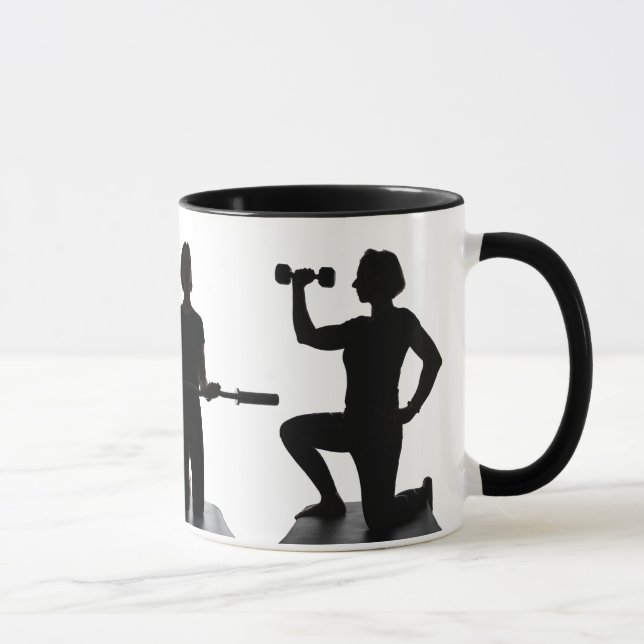Silhouette-Übungs-Tasse Lisas Carusone Tasse (Rechts)
