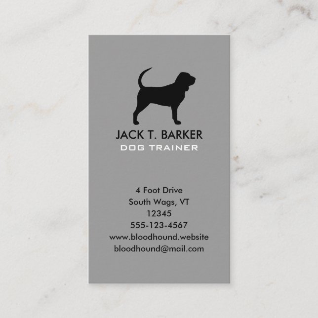 Silhouette Visitenkarte (Vorderseite)