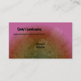 Silhouette von Baumlandschaften Visitenkarte