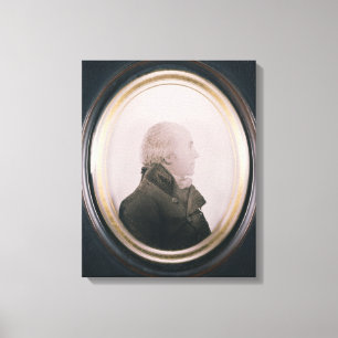 Silhouette von bedeutendem Lewis gemalt auf Leinwanddruck