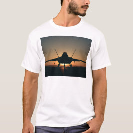 Silhouette von Militärflugzeugen T-Shirt