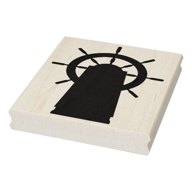 Silhouette von Schiffskörper-Briefmarke Gummistempel (Stempel)