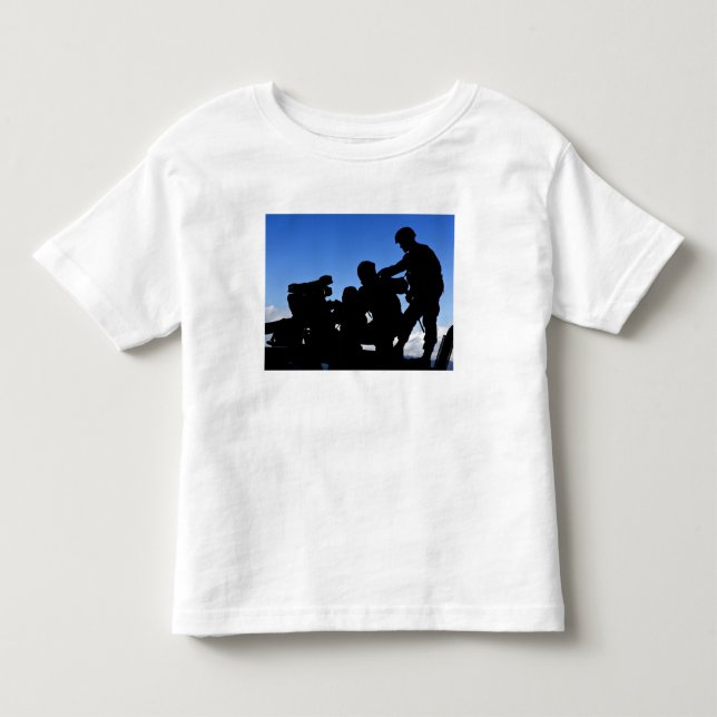 Silhouette von Soldaten Kleinkind T-shirt (Vorderseite)