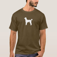 Silhouette von Weißem Standardrohr| Hundezucht