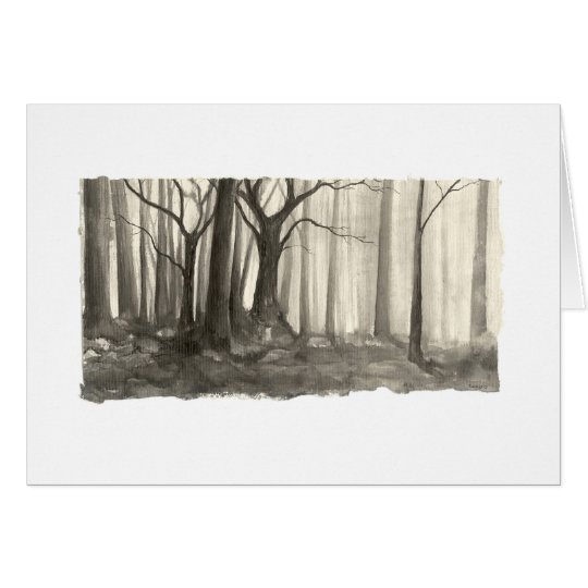 Silhouette-Wald Karte