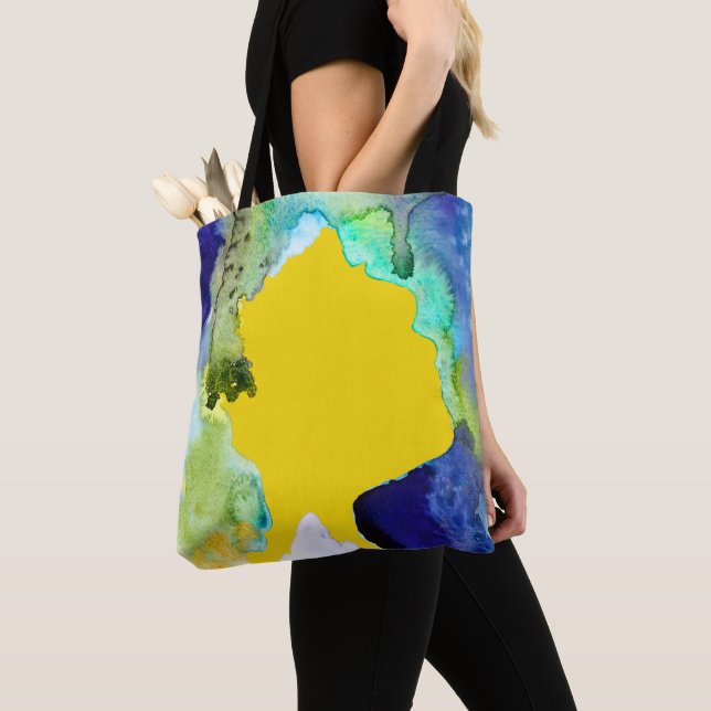 Silhouette Wasserfarbe abstrakt Tasche (Von Nahem)