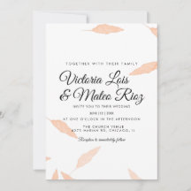 Silhouette Watercolor Pampas Leaf Hochzeit
