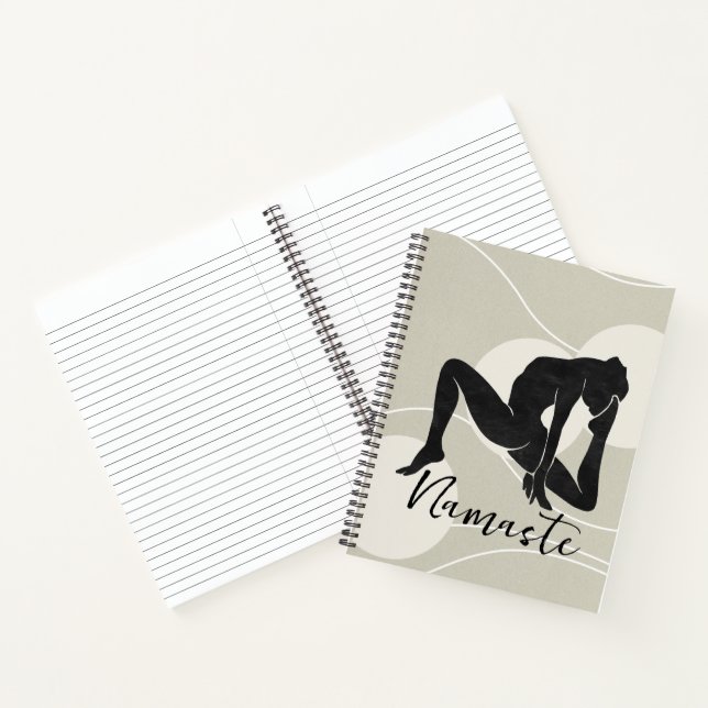 Silhouette yoga méditation journal namaste zen (Intérieur)