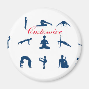 Silhouette Yoga Posen Thunder_Cove Pass Magnet