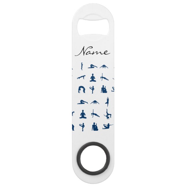 Silhouette Yoga Posen Thunder_Cove Speed Flaschenöffner (Vorderseite)