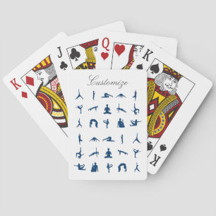 Silhouette Yoga Posen Thunder_Cove Spielkarten