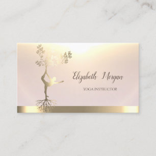 Silhouette Yoga Visitenkarte