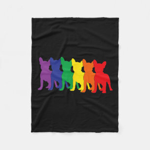 Silhouetten Chihuahua Dog Lovers Fleecedecke