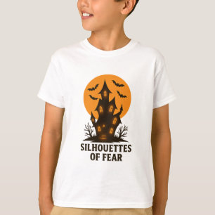Silhouetten der Angst - Spuk häusliches Halloween T-Shirt
