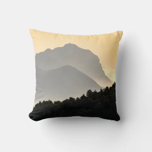 Silhouetten der Berge Kissen