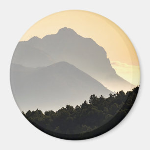 Silhouetten der Berge Magnet
