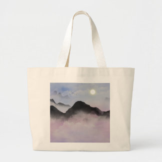 Silhouetten der Pastel | Minimalistische Natur Jumbo Stoffbeutel