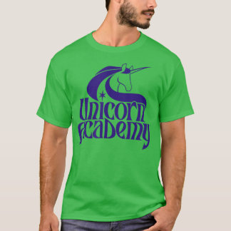 Silhouetten der Unicorn Academy - Vorder- und Rück T-Shirt