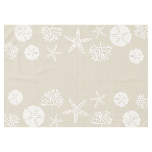 Silhouetten des Meereslebens Tischdecke (Vorderseite (Horizontal))