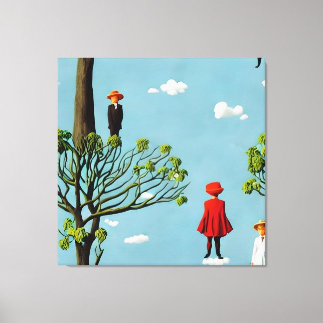 Silhouetten Extravagant Leinwanddruck (Vorderseite)