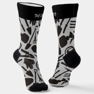 Silhouetten für Gartensymbole Mustersocken Socken