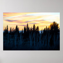 Silhouetten in der Dämmerung