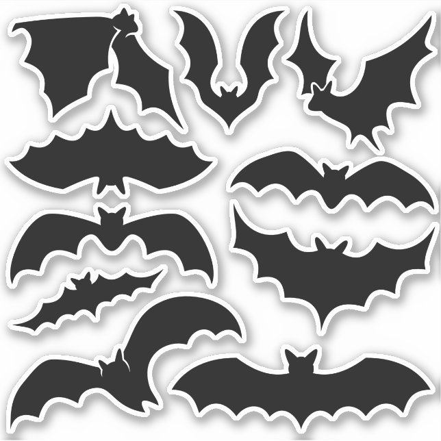 Silhouetten mit Aufkleber Set (Vorderseite)