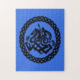 Silhouetten Odin und Sleipnir