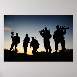 Silhouetten Poster