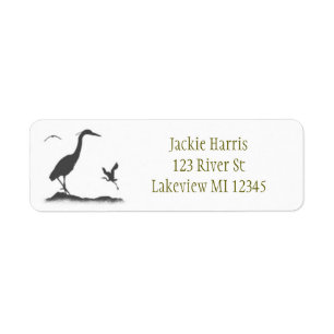 Silhouetten von Great Blue Heron