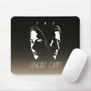 Silhouettenkunst menschlicher Gesichter Mousepad