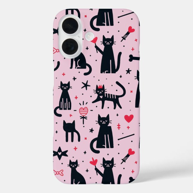 Silhouettes de chats mignons iPhone / coque ipad (Verso)